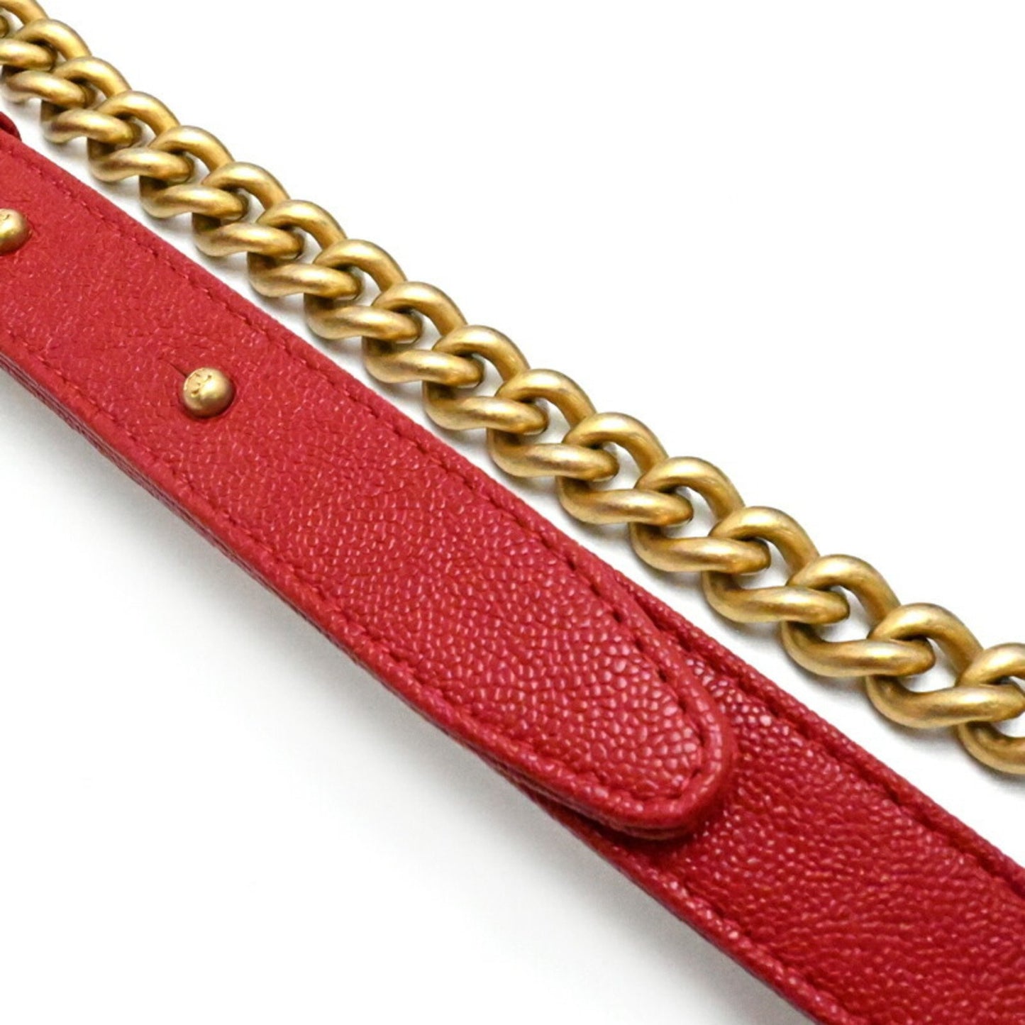 Chanel Calfskin Red Shoulder Bags
