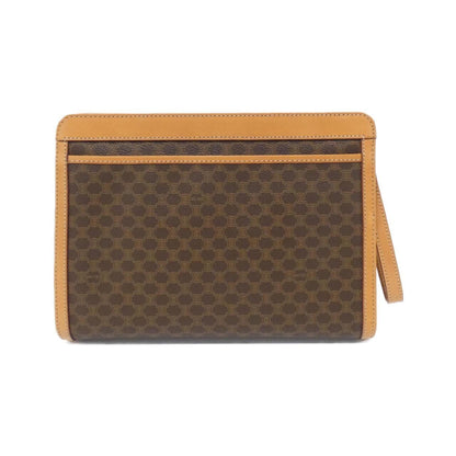 Celine Coated Canvas Brown Clutch Bags