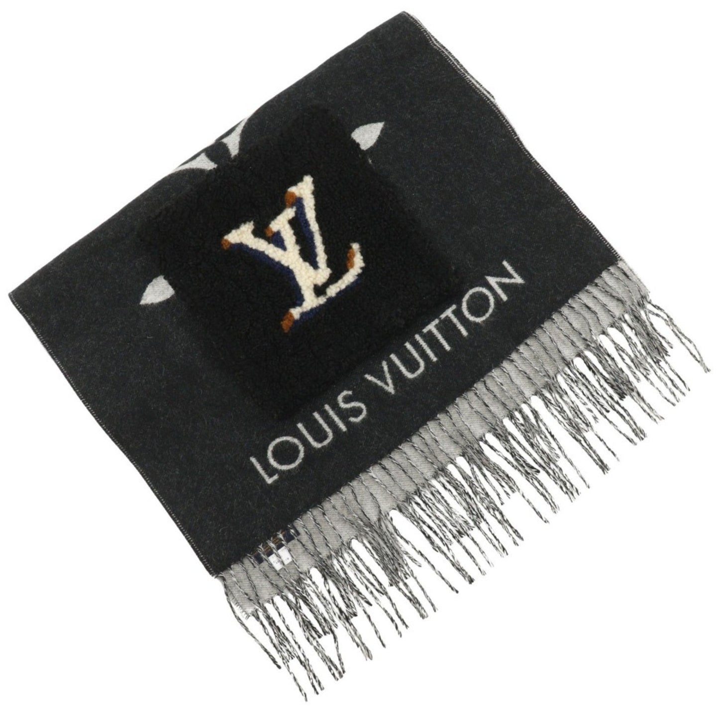 Louis Vuitton Cashmere Black Scarves
