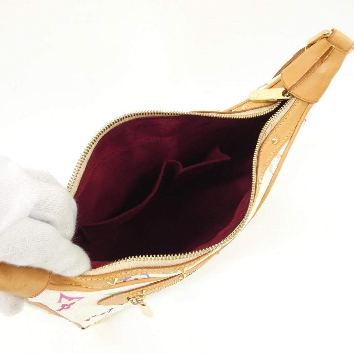Louis Vuitton Coated Canvas White Shoulder Bags