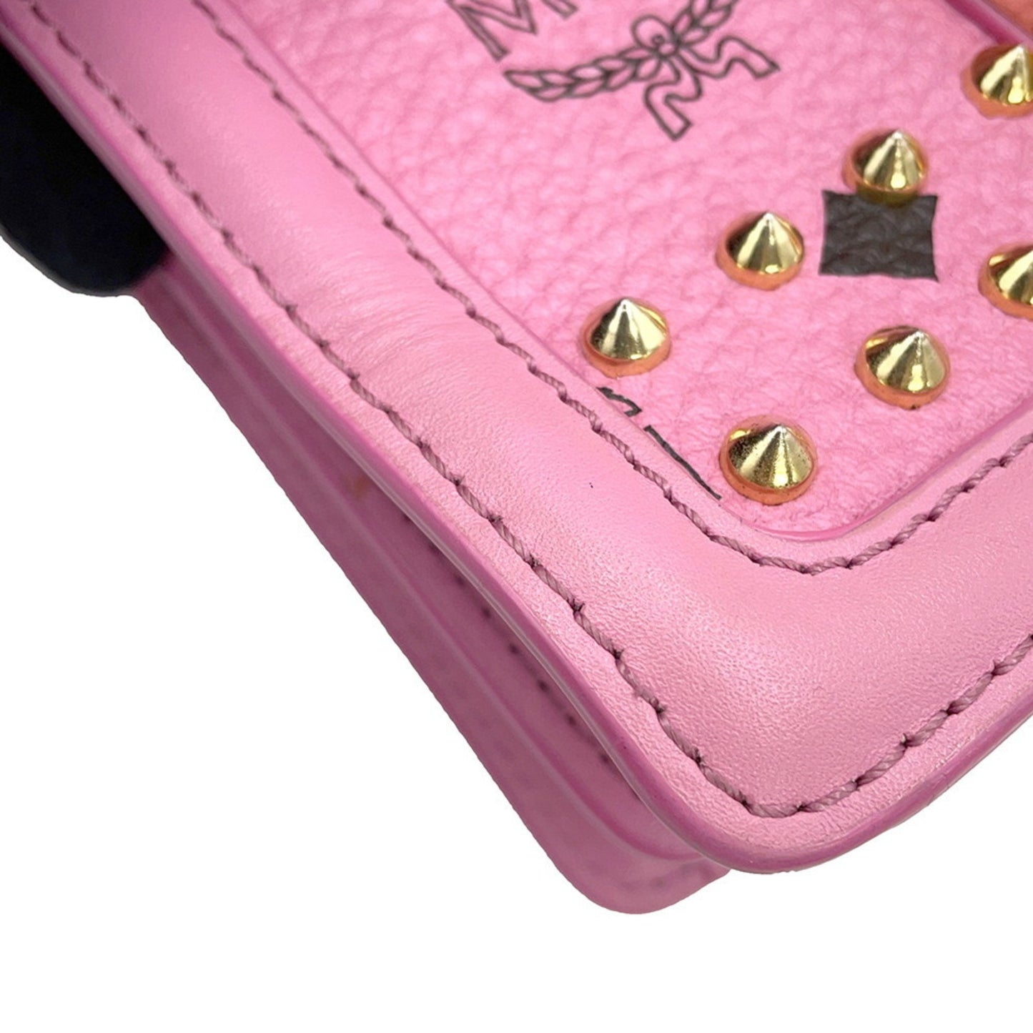 Mcm Rhinestones Pink Handbags