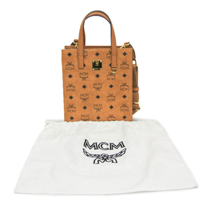 Mcm Coated Canvas Brown Handbags
