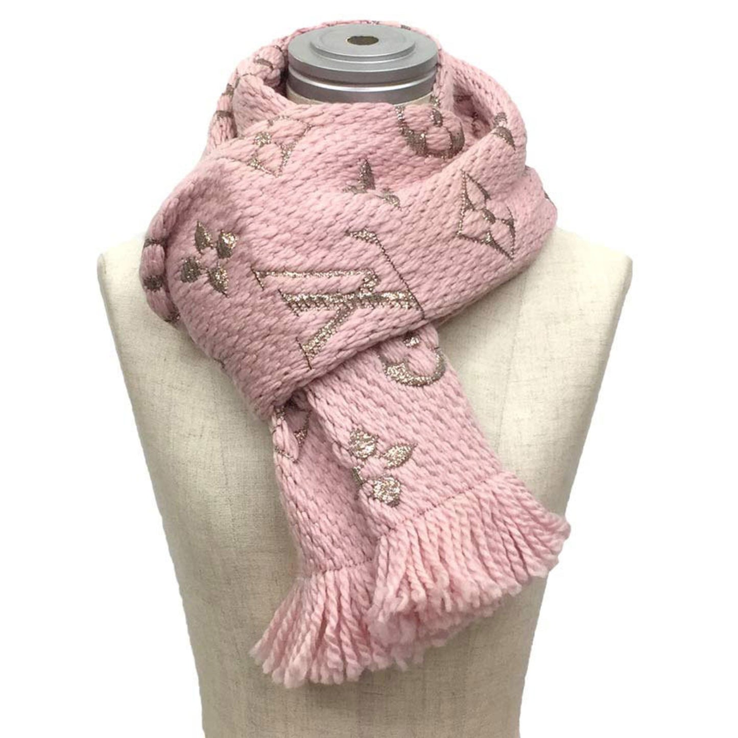 Louis Vuitton Wool Pink Scarves