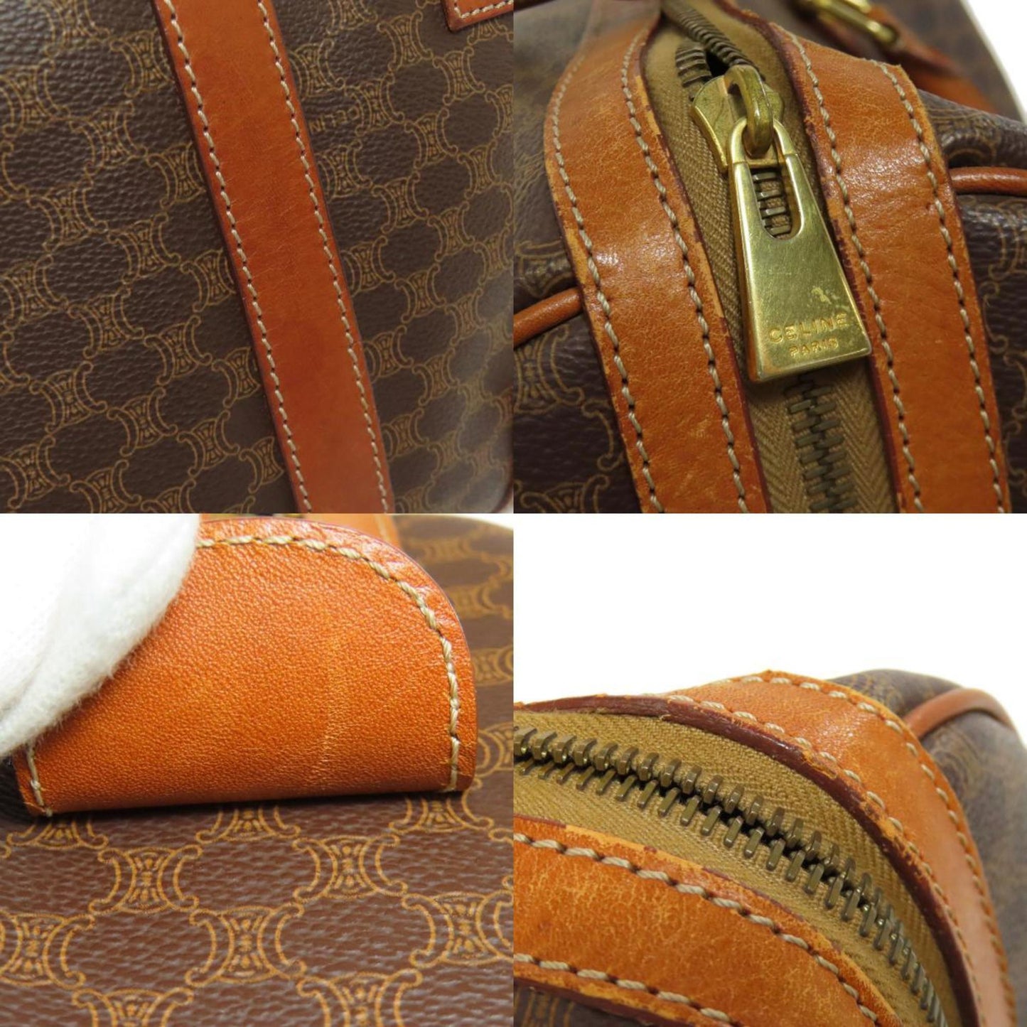 Celine Pvc Brown Travel Bags