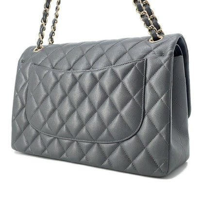 Chanel Calfskin Gray Shoulder Bags