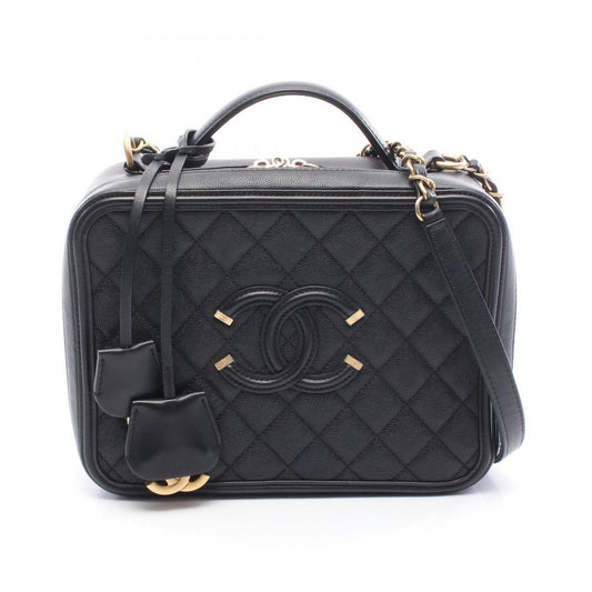 Chanel Calfskin Black Shoulder Bags