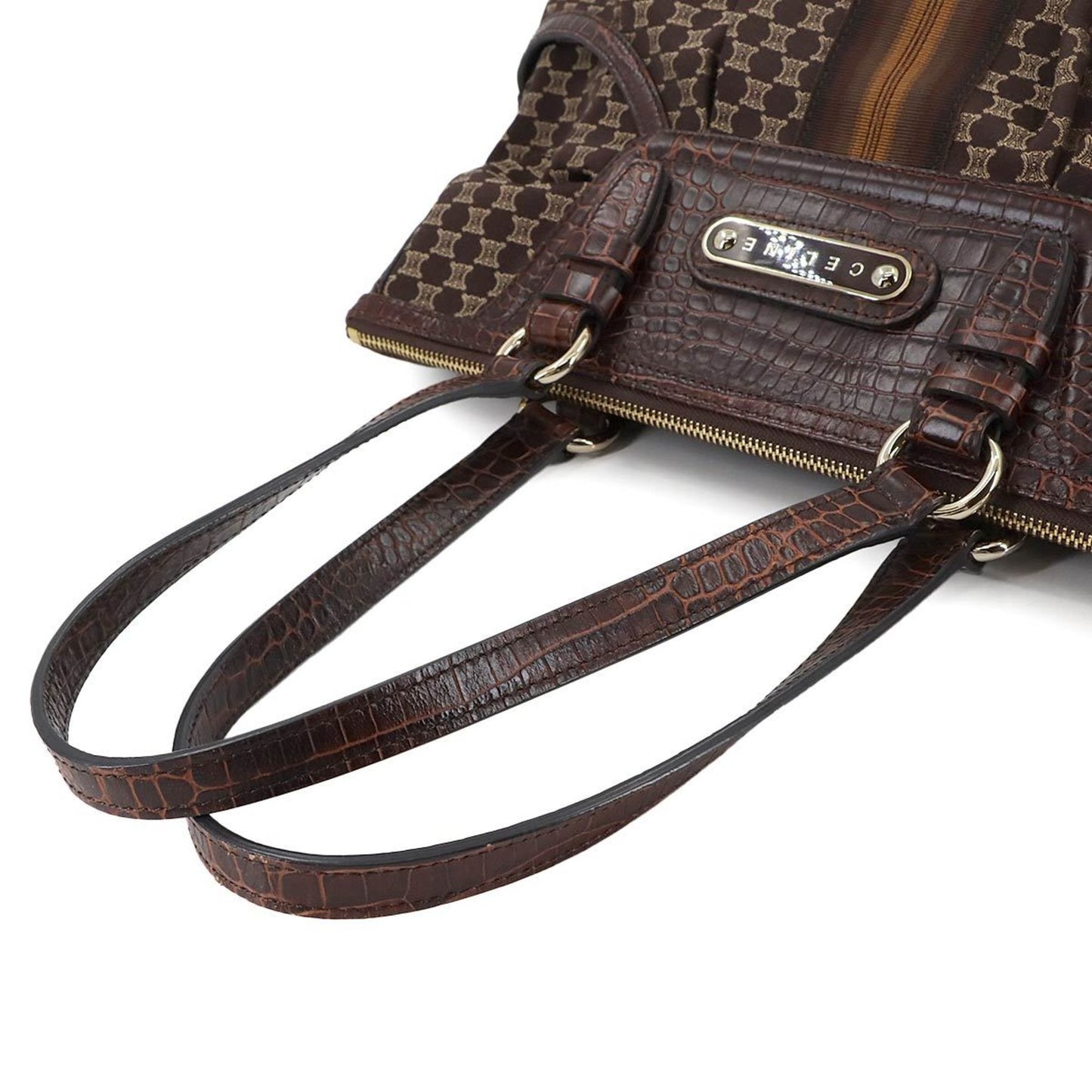 Celine Canvas Brown Handbags