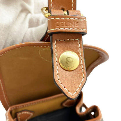 Celine Canvas Brown Backpacks
