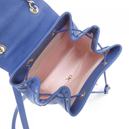 Chanel Calfskin Blue Backpacks