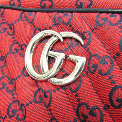 Gucci Woven Fabric Red Shoulder Bags