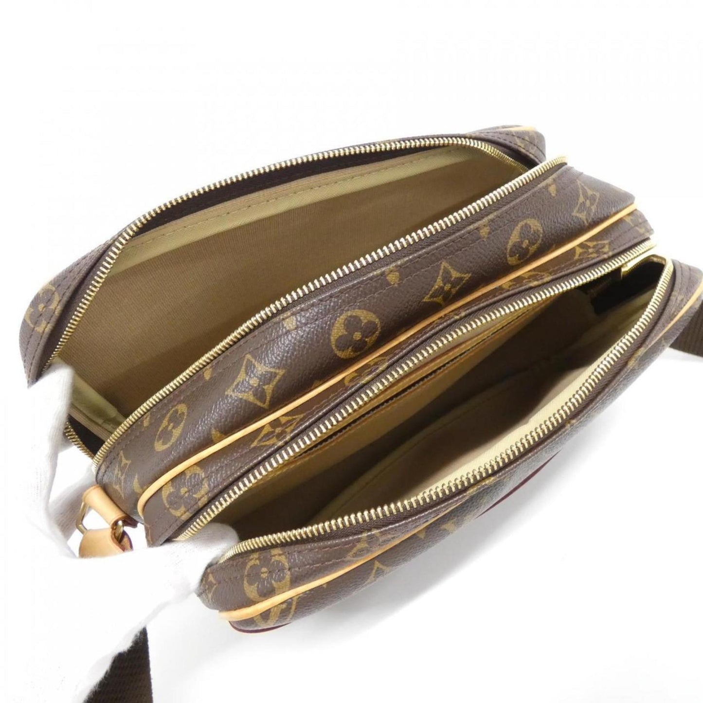 Louis Vuitton Coated Canvas Brown Shoulder Bags