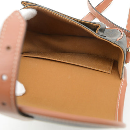 Celine Canvas Brown Shoulder Bags