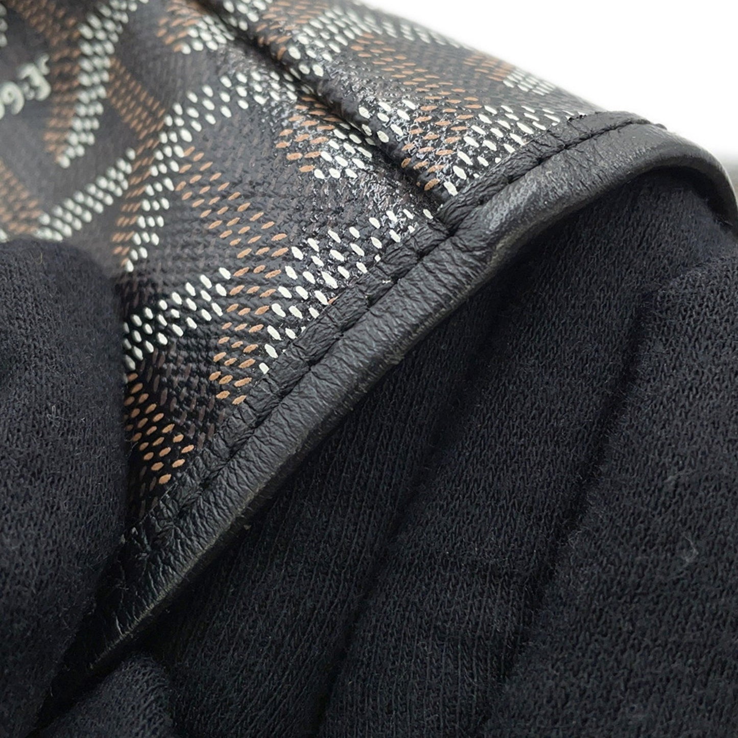 Goyard Pvc Black Tote Bags