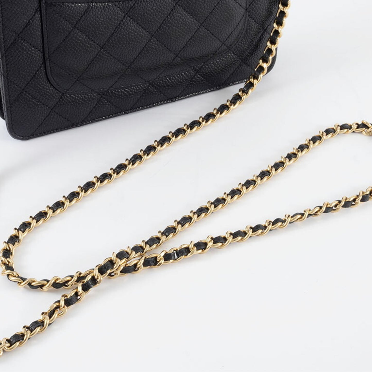 Chanel Calfskin Black Shoulder Bags