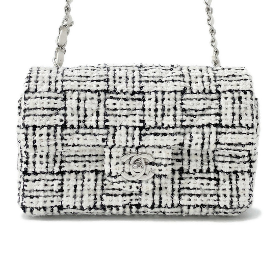 Chanel Tweed Black Shoulder Bags