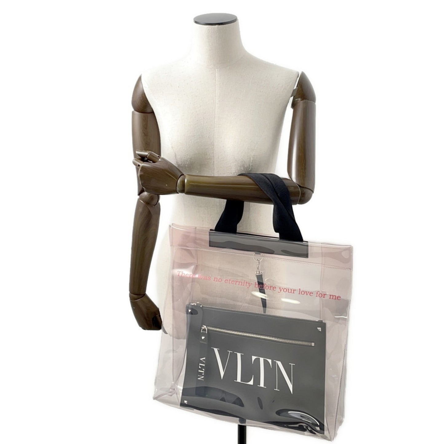 Valentino Pvc Black Tote Bags