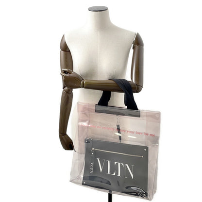 Valentino Pvc Black Tote Bags
