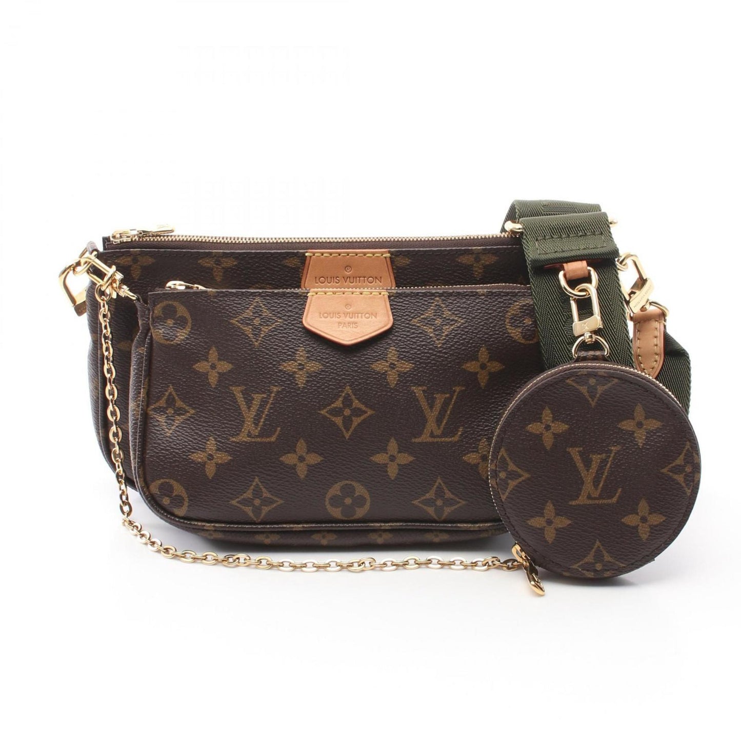 Louis Vuitton Coated Canvas Brown Shoulder Bags