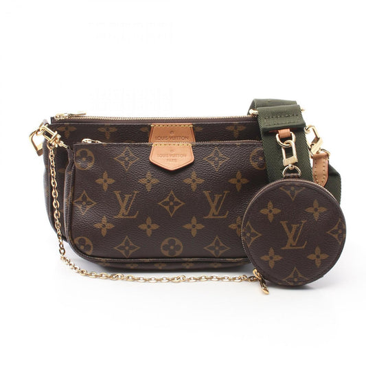 Louis Vuitton Coated Canvas Brown Shoulder Bags