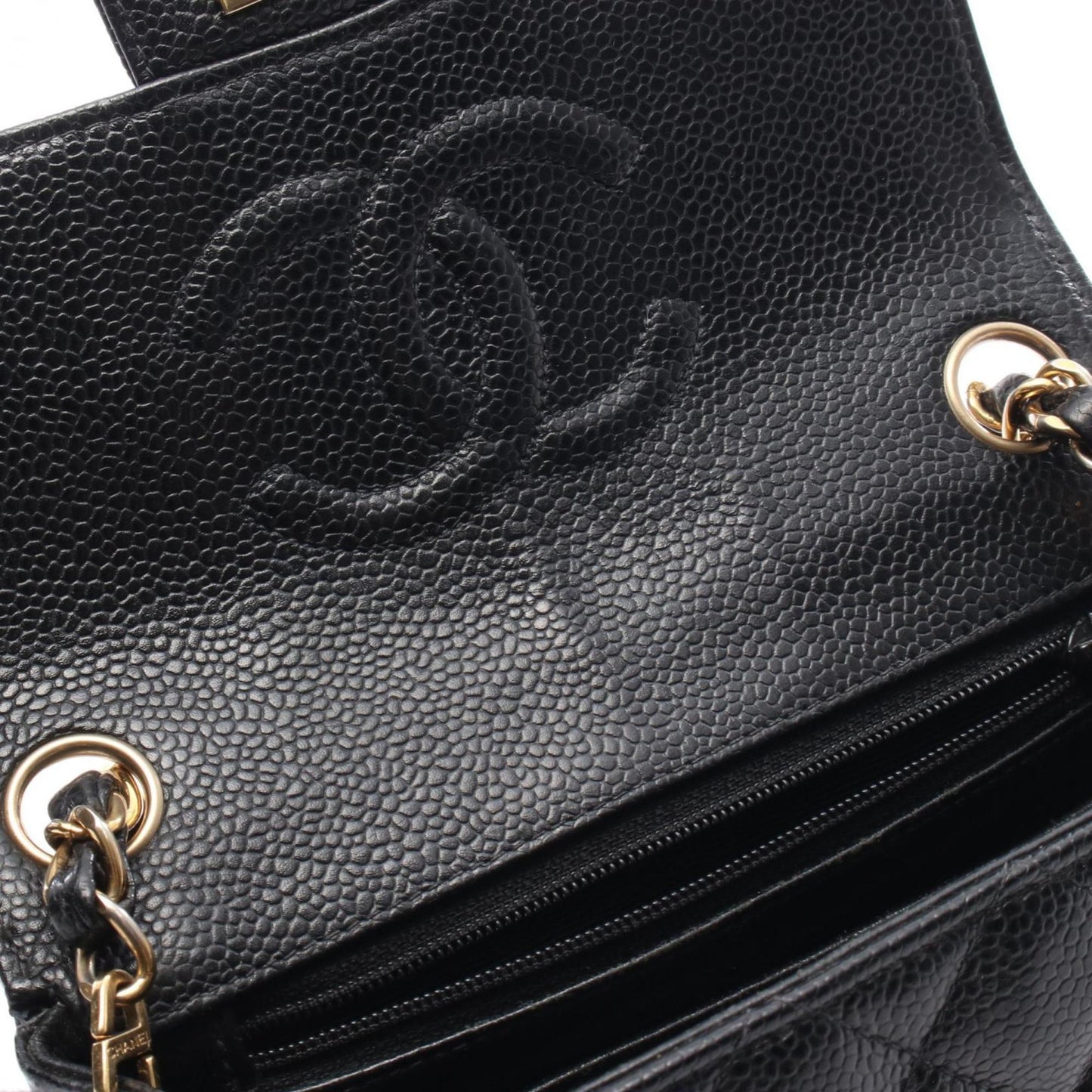 Chanel Calfskin Black Shoulder Bags
