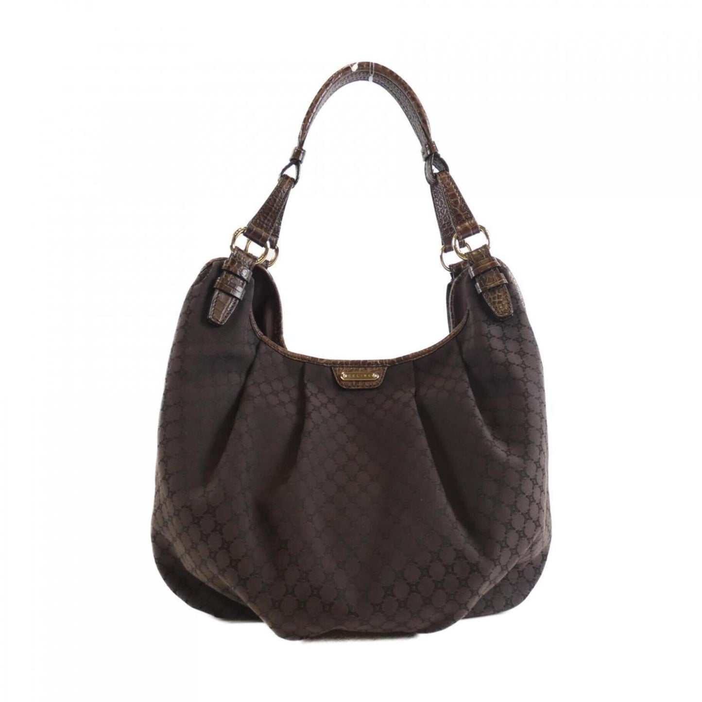 Celine Canvas Brown Shoulder Bags
