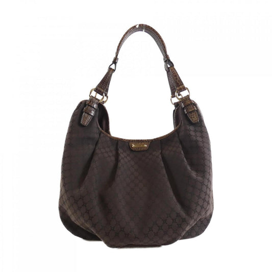Celine Canvas Brown Shoulder Bags