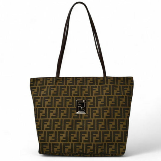Fendi Canvas Brown Tote Bags