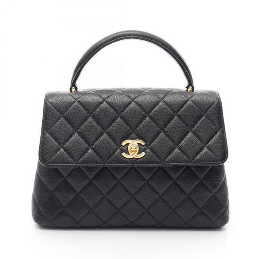 Chanel Calfskin Black Handbags