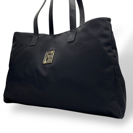 Fendi Nylon Black Tote Bags