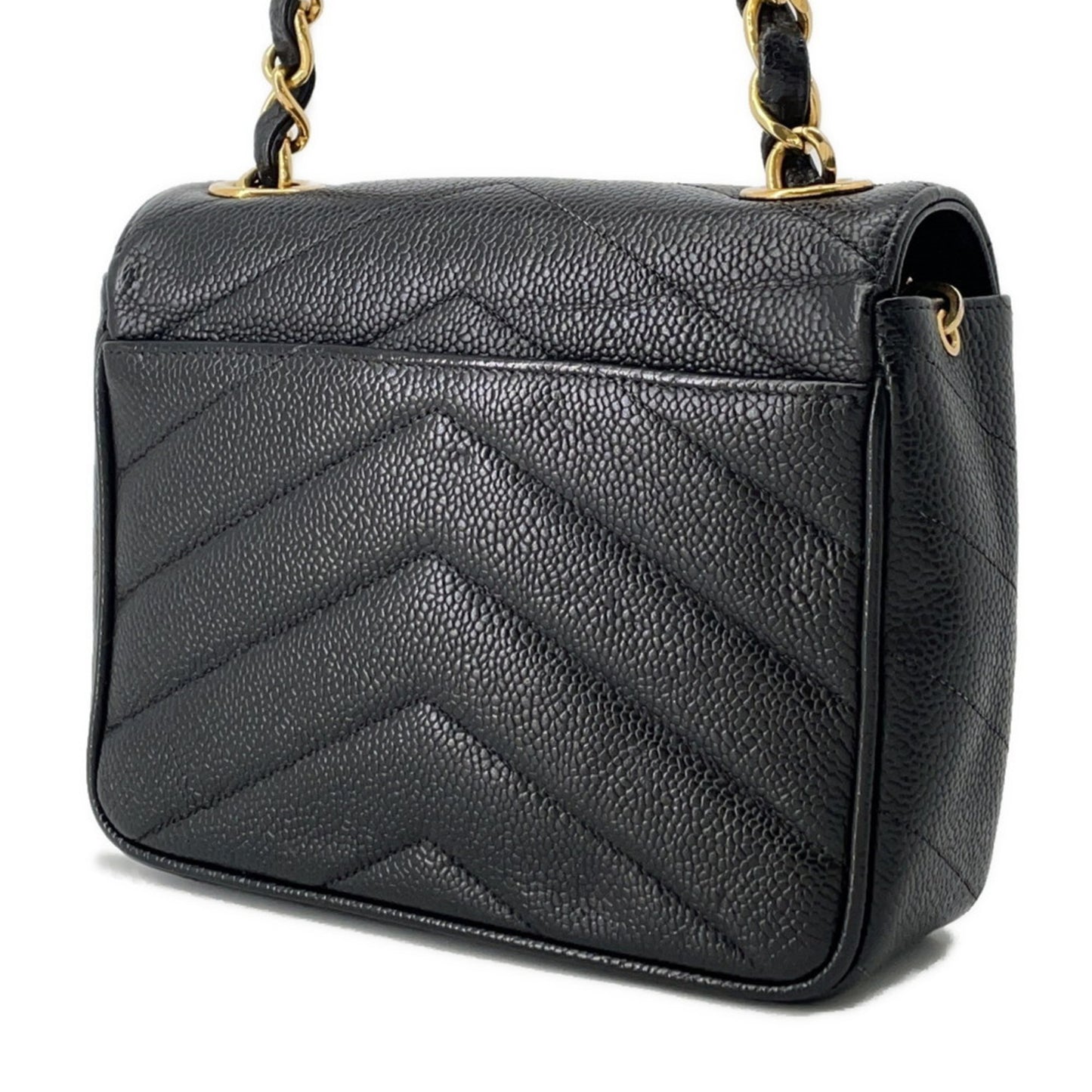 Chanel Calfskin Black Shoulder Bags