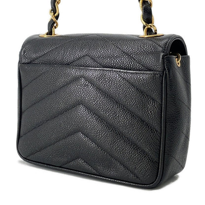 Chanel Calfskin Black Shoulder Bags