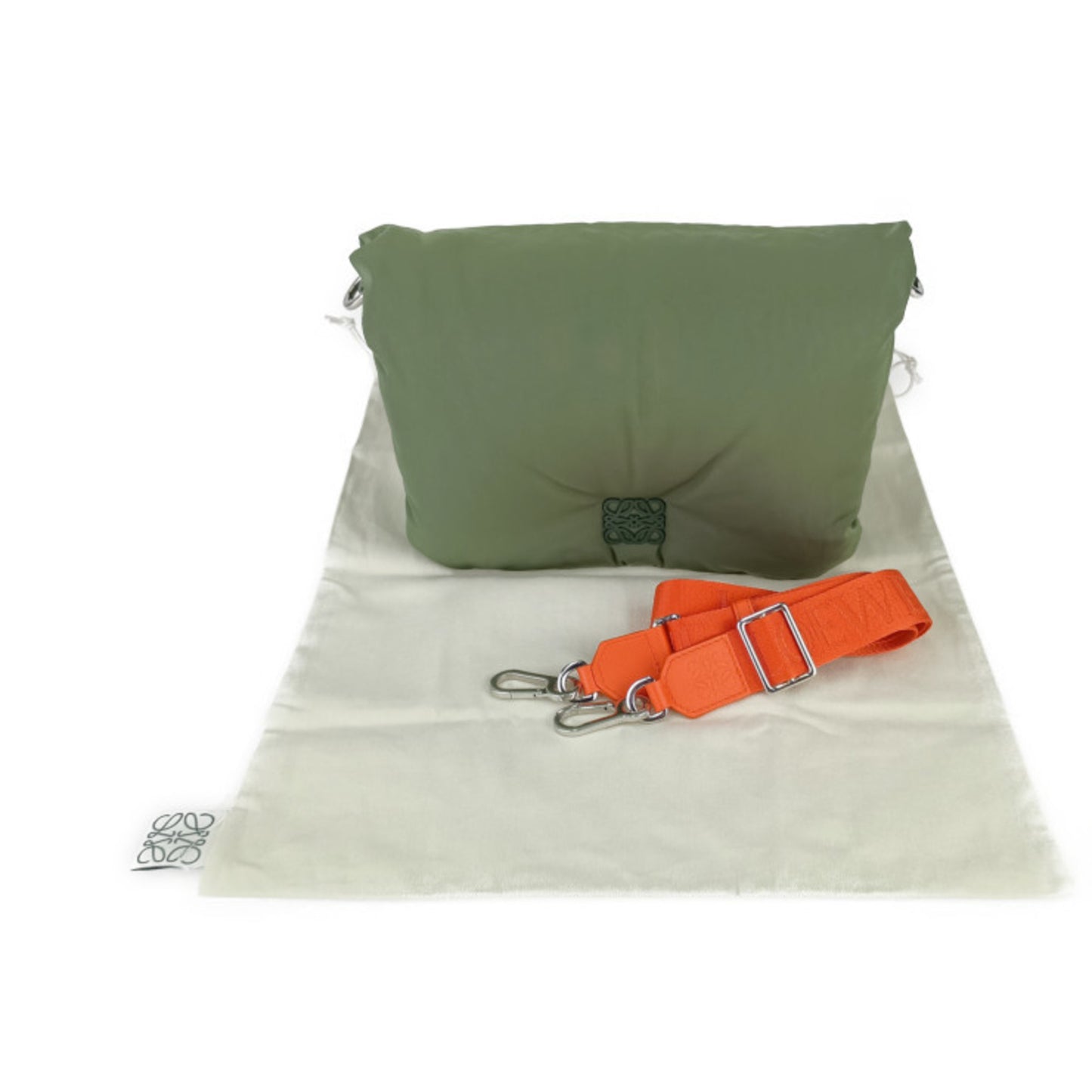 Loewe Nylon Green Handbags
