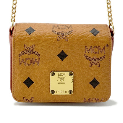 Mcm Pvc Brown Shoulder Bags