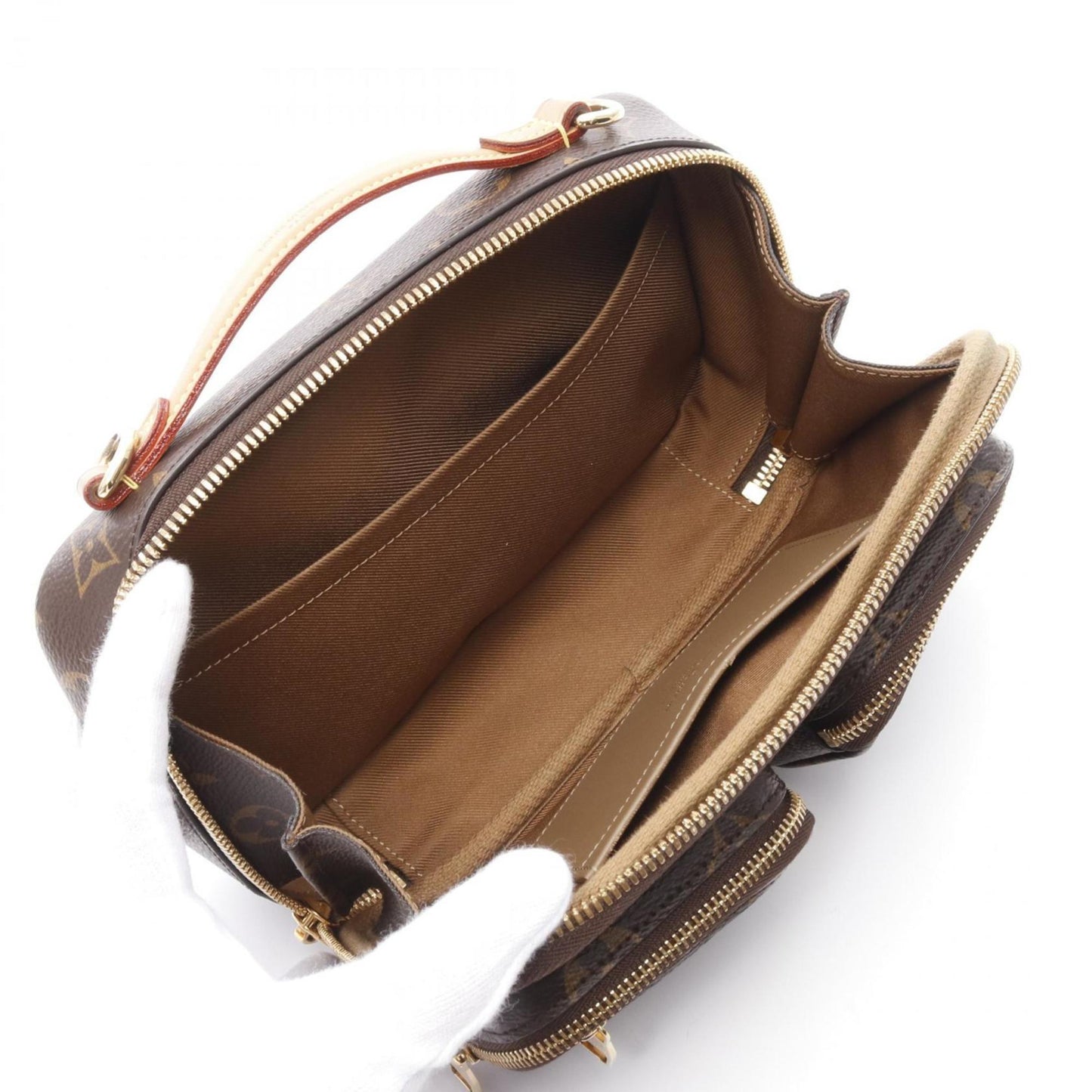 Louis Vuitton Coated Canvas Brown Handbags