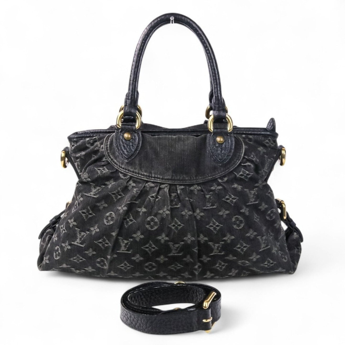 Louis Vuitton Monogram Canvas Black Tote Bags