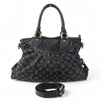 Louis Vuitton Monogram Canvas Black Tote Bags