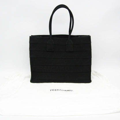 Salvatore Ferragamo Canvas Black Tote Bags
