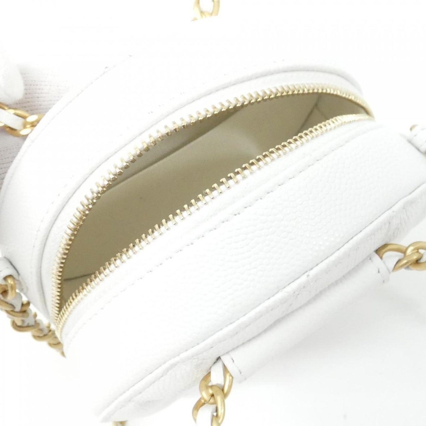 Chanel Calfskin White Shoulder Bags