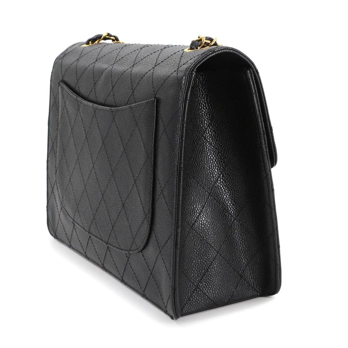 Chanel Calfskin Black Shoulder Bags