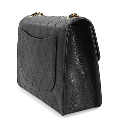 Chanel Calfskin Black Shoulder Bags