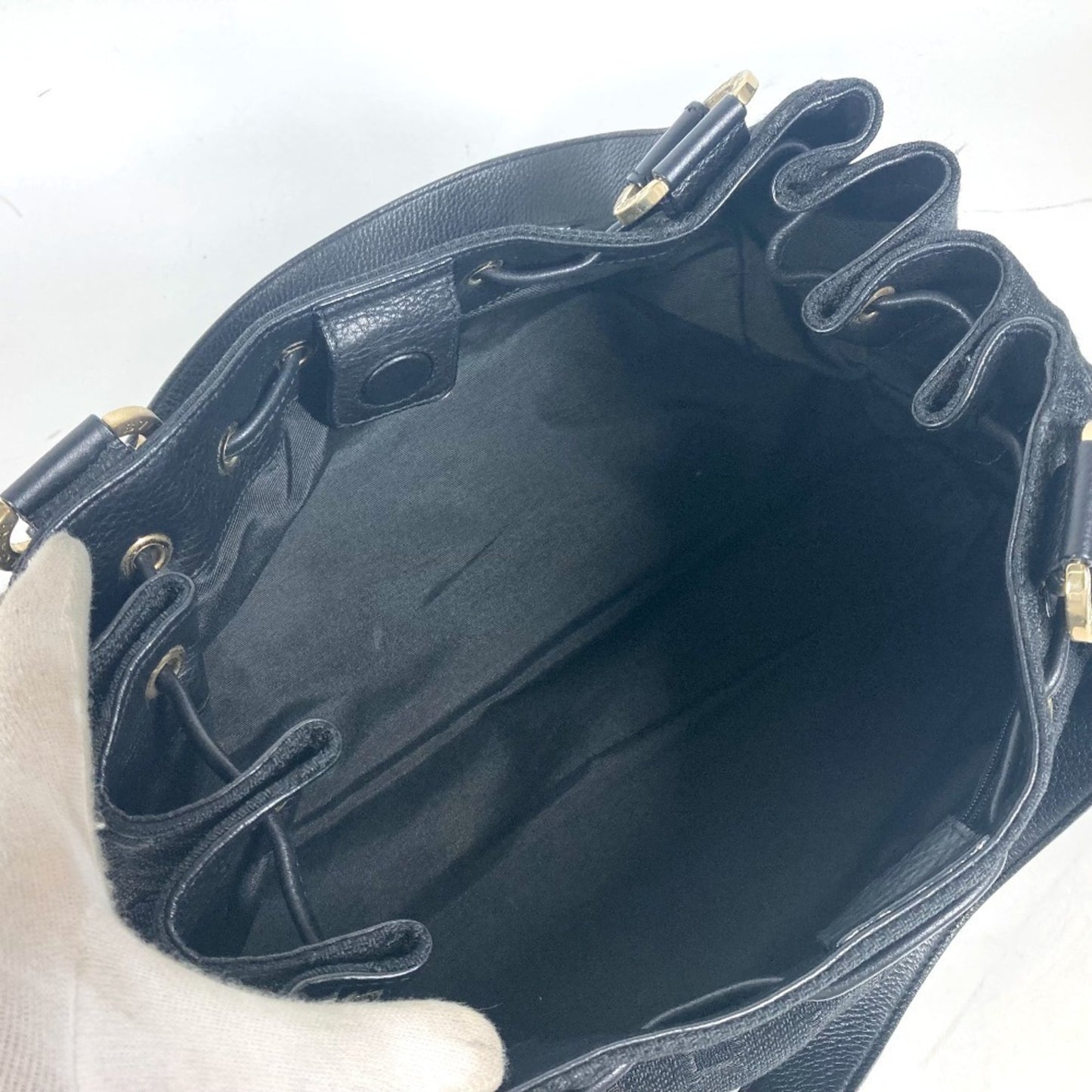 Bvlgari Canvas Black Shoulder Bags