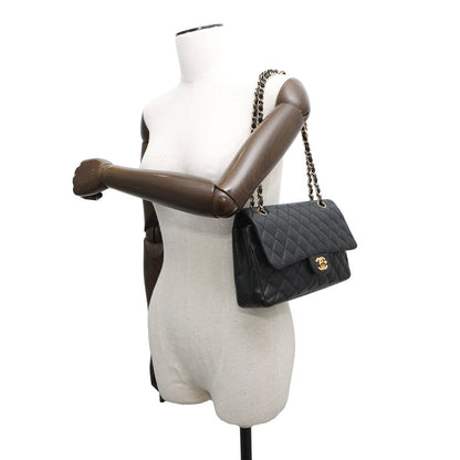 Chanel Calfskin Black Shoulder Bags