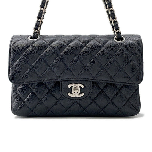 Chanel Calfskin Black Shoulder Bags