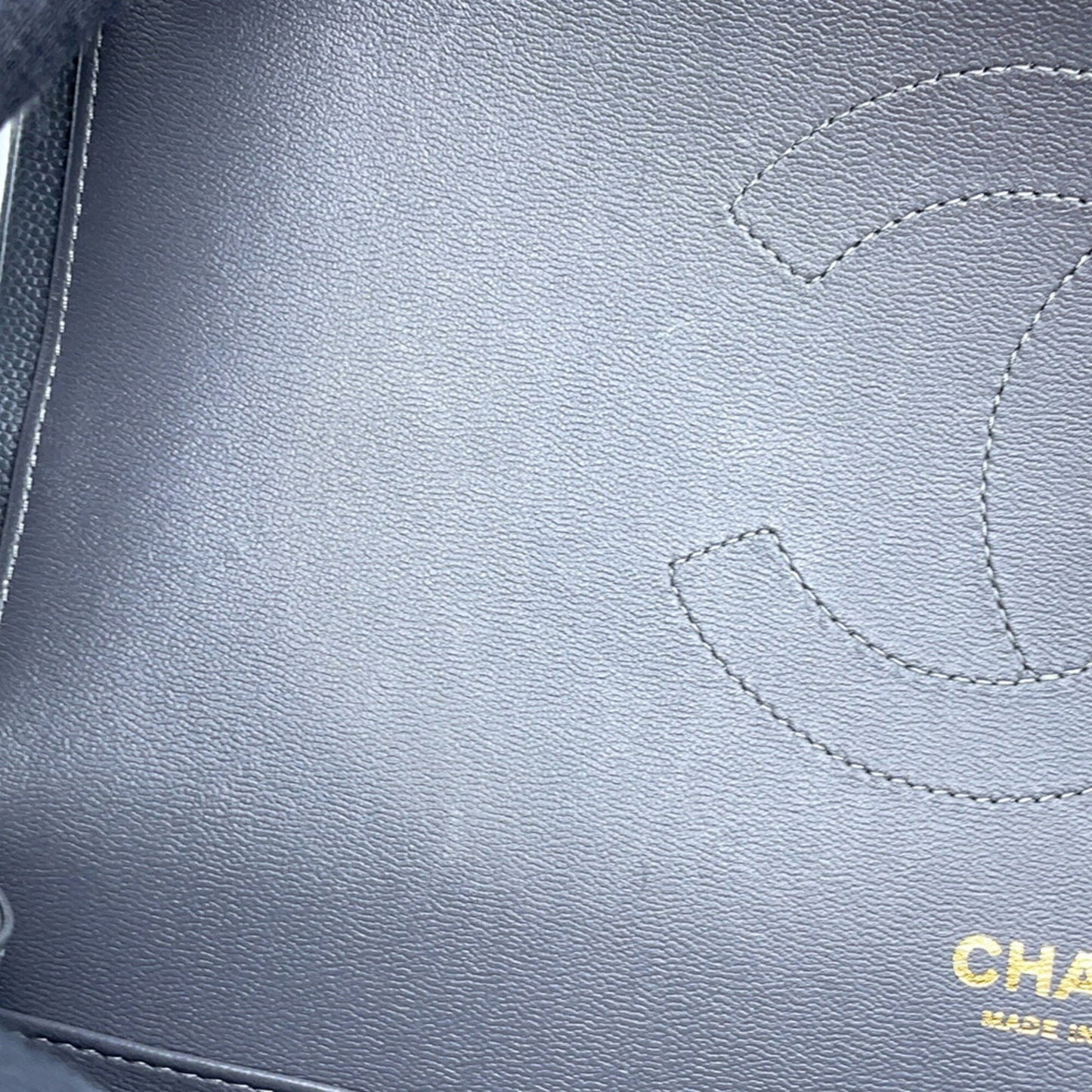 Chanel Calfskin Gray Shoulder Bags