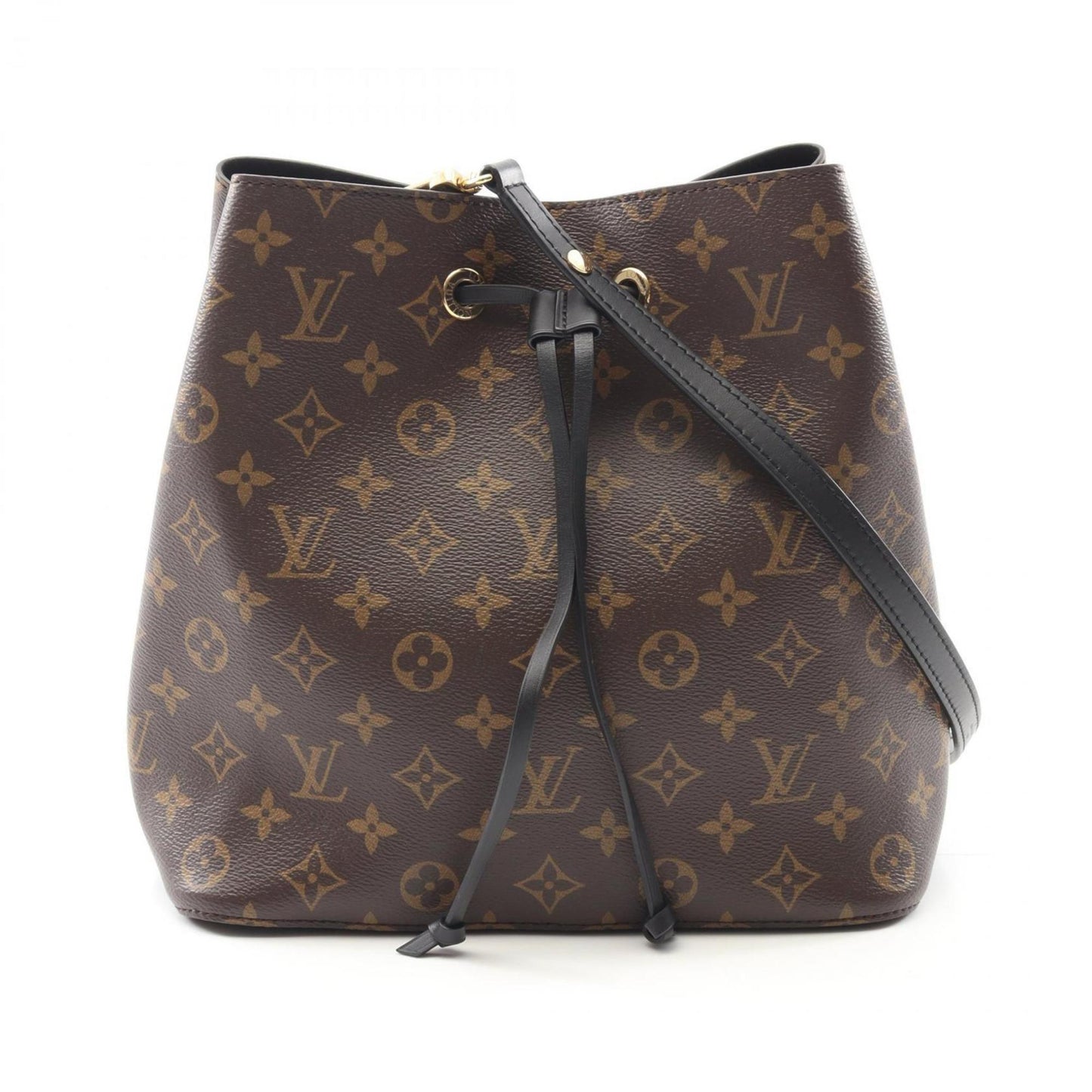 Louis Vuitton Coated Canvas Black Shoulder Bags