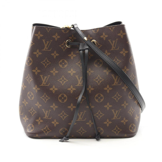 Louis Vuitton Coated Canvas Black Shoulder Bags