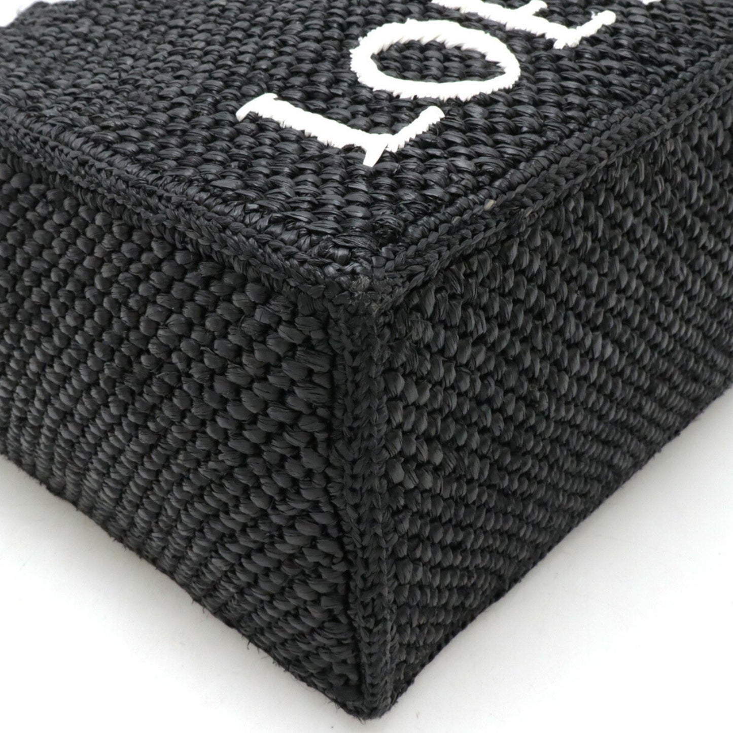 Loewe Woven Fabric Black Shoulder Bags