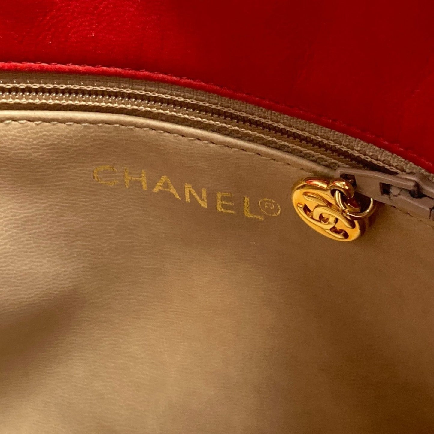 Chanel Satin Red Shoulder Bags