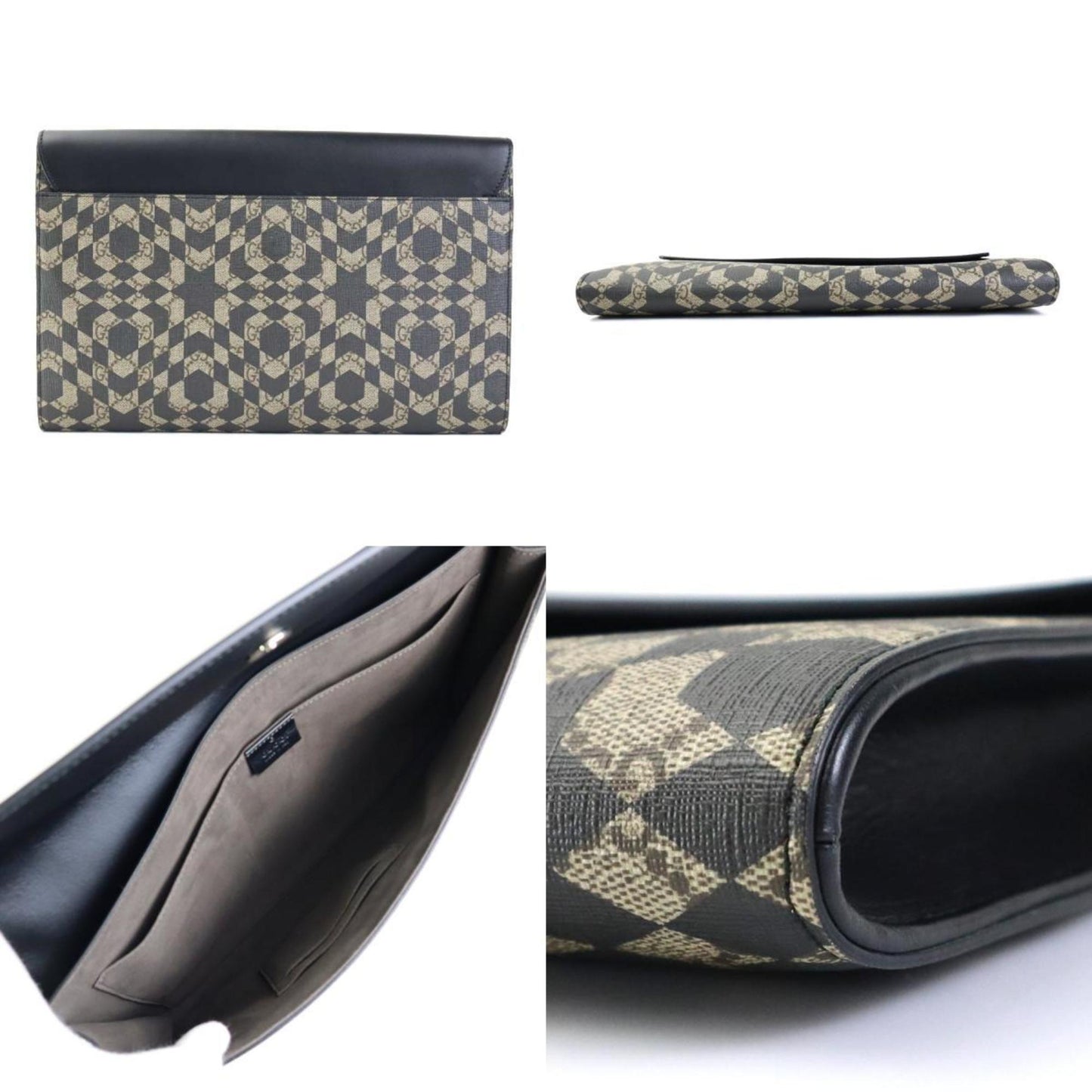 Gucci Pvc Black Clutch Bags