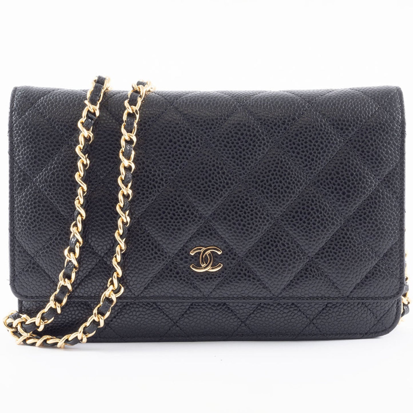 Chanel Calfskin Black Shoulder Bags